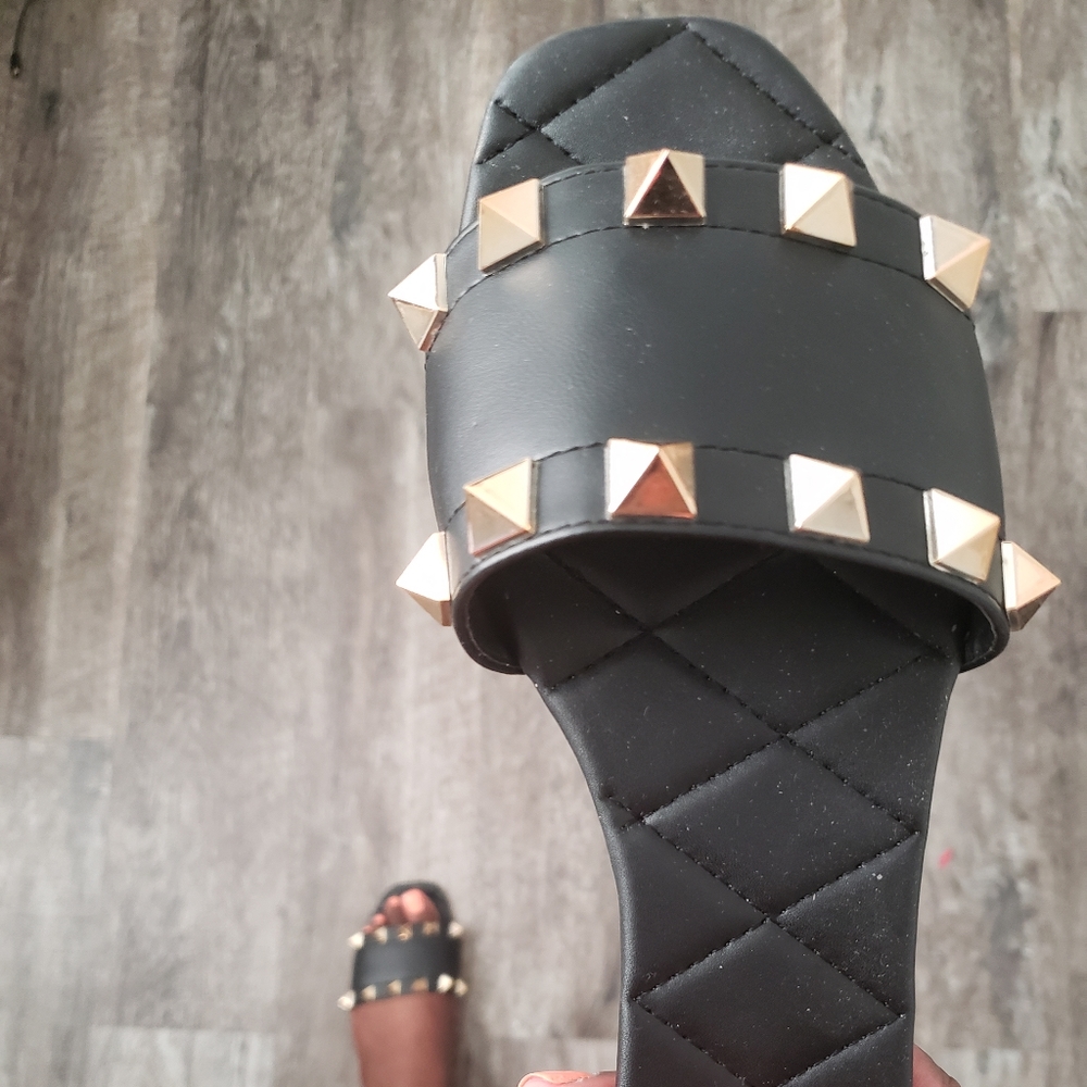 Spiked Flat Sandals